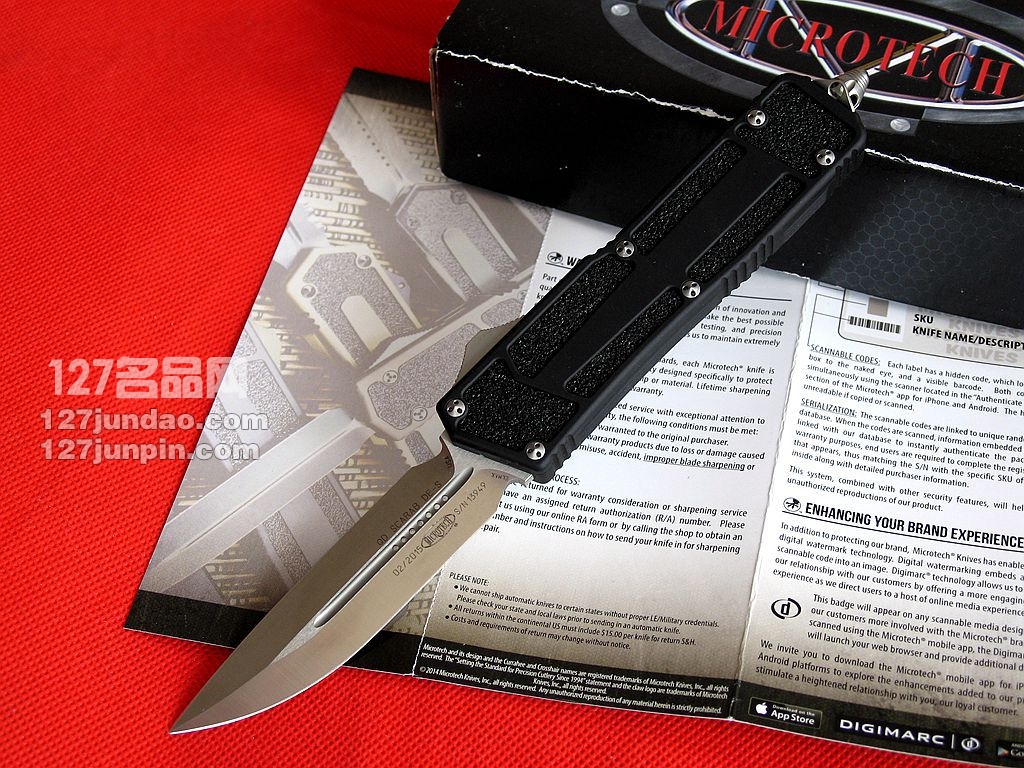 美国微技术MICROTECH 180双刃圣甲虫 世界名刀 军刀