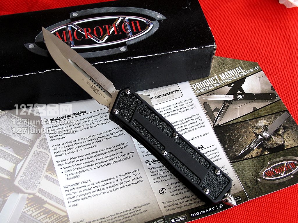 美国微技术MICROTECH 180双刃圣甲虫 世界名刀 军刀