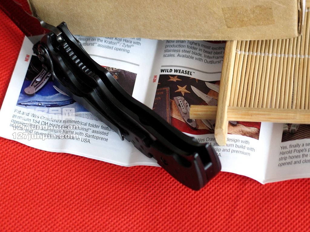 哥伦比亚河CRKT 1093K黑色半齿折刀 127名品网