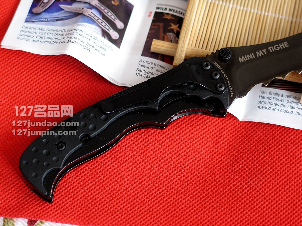 哥伦比亚河CRKT 1093K黑色半齿折刀 127名品网