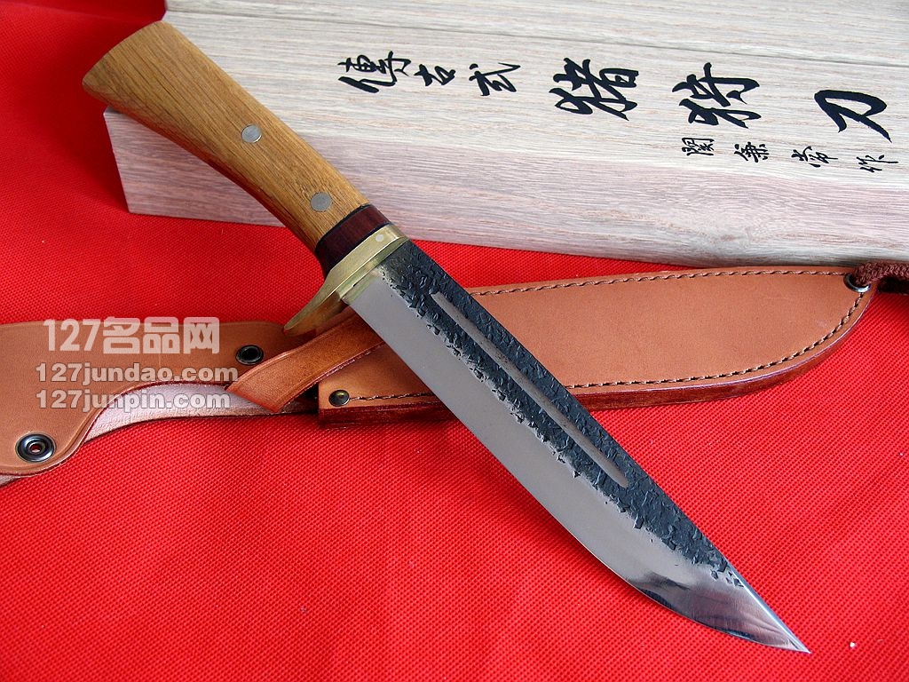 日本关兼常Kanetsune KB-144 白紙鋼狩猎刀日本刀 127名品网