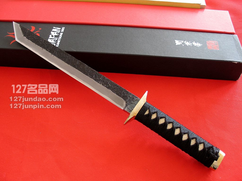 日本关兼常Kanetsune KB-106鲨鱼皮武士 军刀127名品网