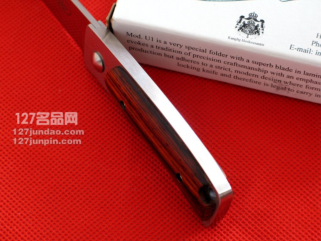 瑞典FK Fallkniven U1绅士折刀3G钢黄檀木柄 名刀 127名品