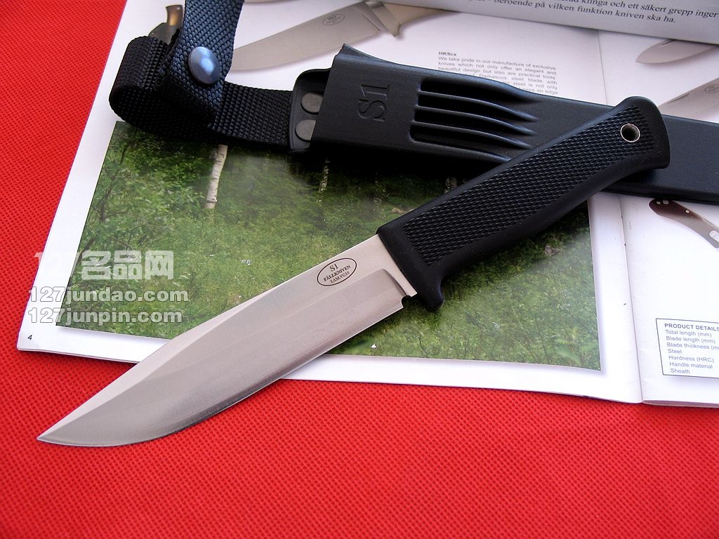 瑞典FK Fallkniven S1Z丛林博伊军刀三枚夹钢 福克尼文 名刀