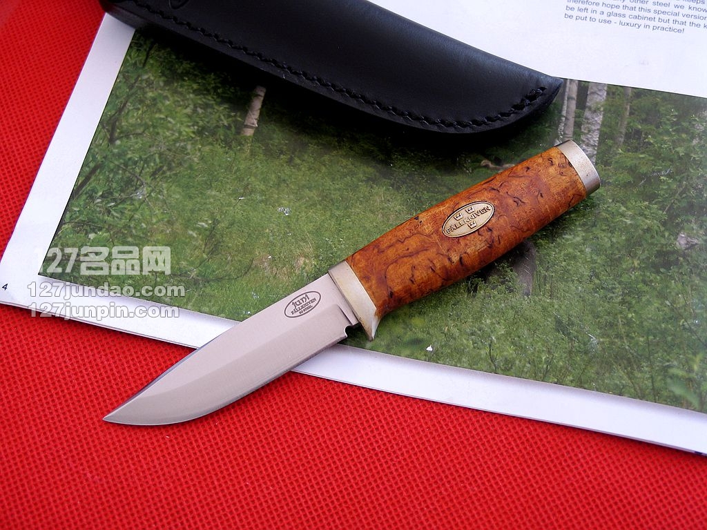 瑞典FK Fallkniven SK3小型直刀桦木柄3G世界名刃 福克尼文127名品