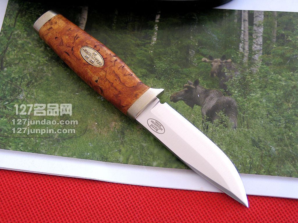 瑞典FK Fallkniven SK3小型直刀桦木柄3G世界名刃 福克尼文127名品