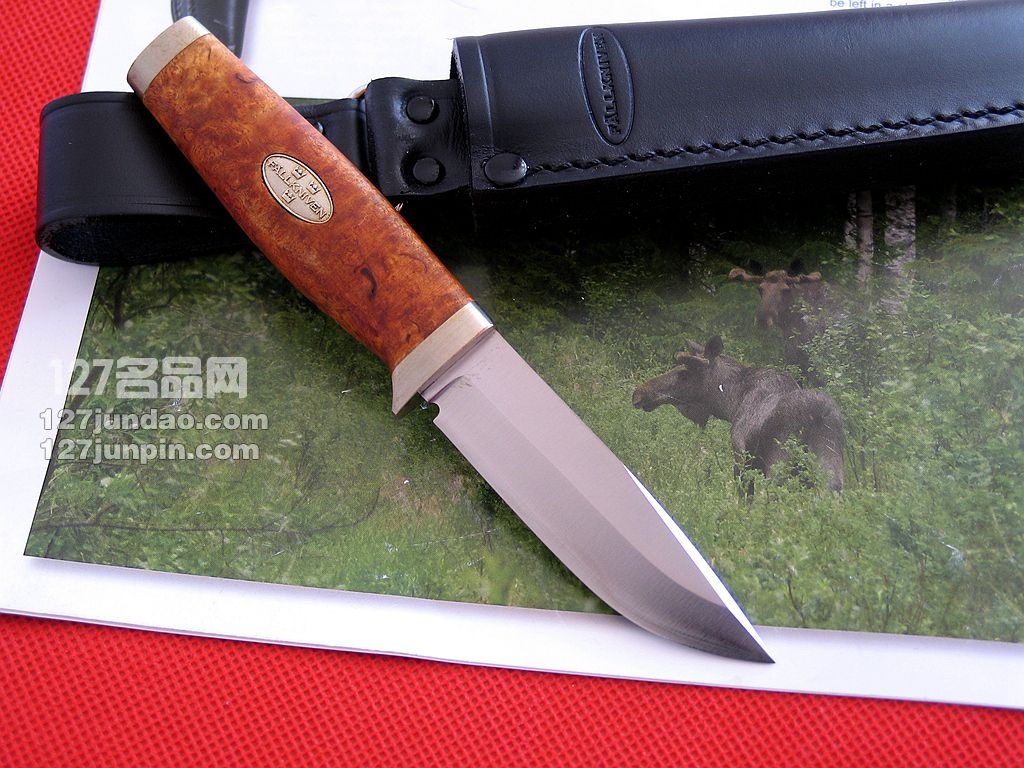 瑞典FK Fallkniven SK3小型直刀桦木柄3G世界名刃 福克尼文127名品