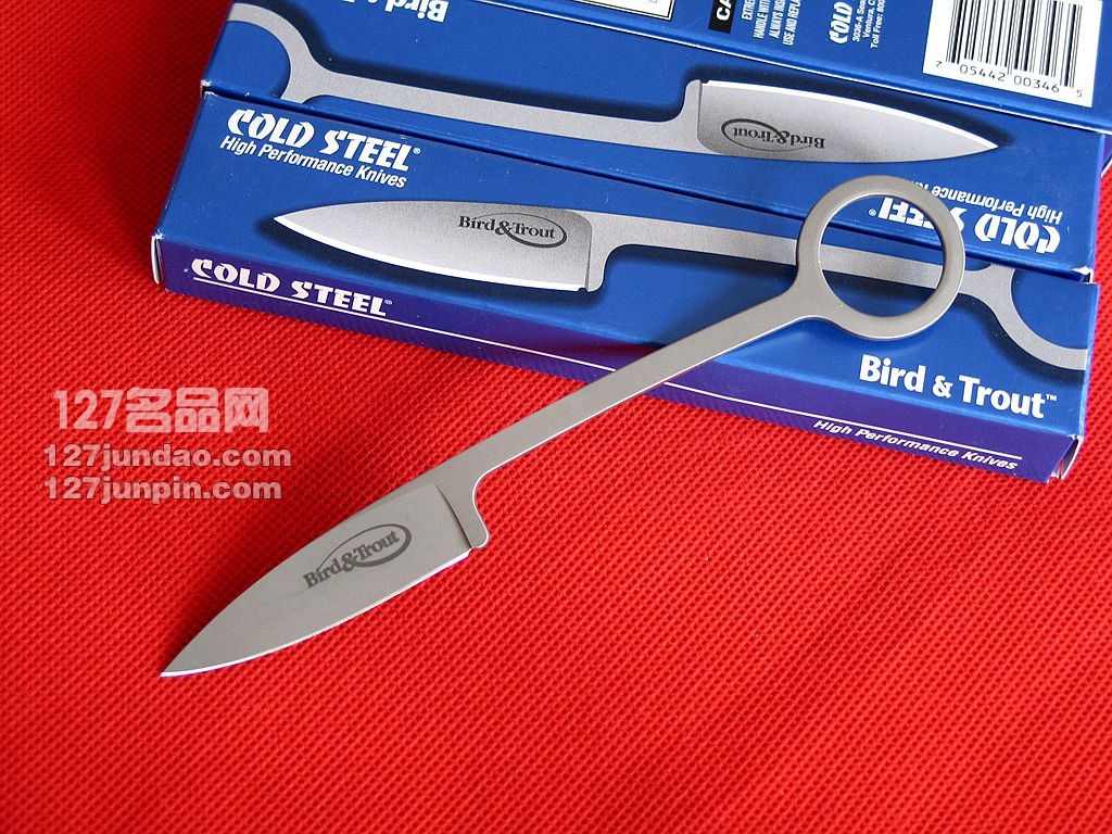 美国冷钢cold steel 20BTJ鳟鱼EDC小直刀 颈刀求生防卫链刀