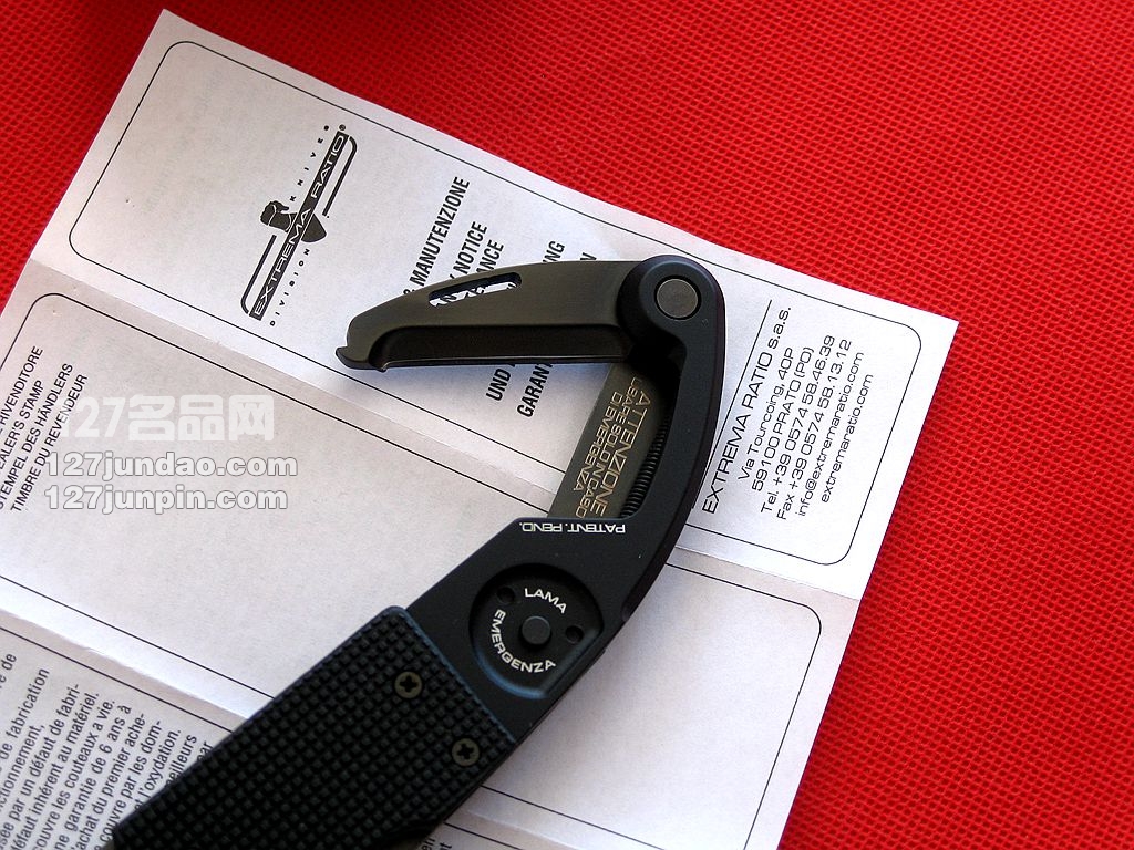Extrema Ratio极端武力TFS PILOT特战队超级多用刀 意大利世界名刀