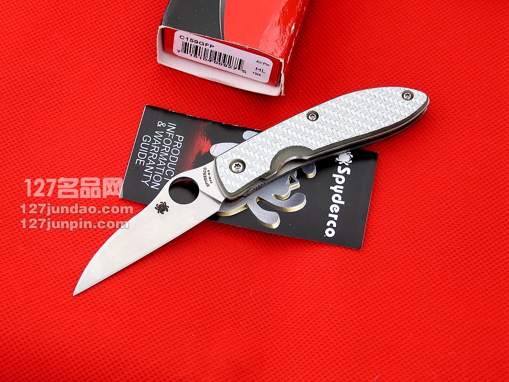 美国蜘蛛SPYDERCO C159GFP 纤维柄全刃折刀 127名刀网