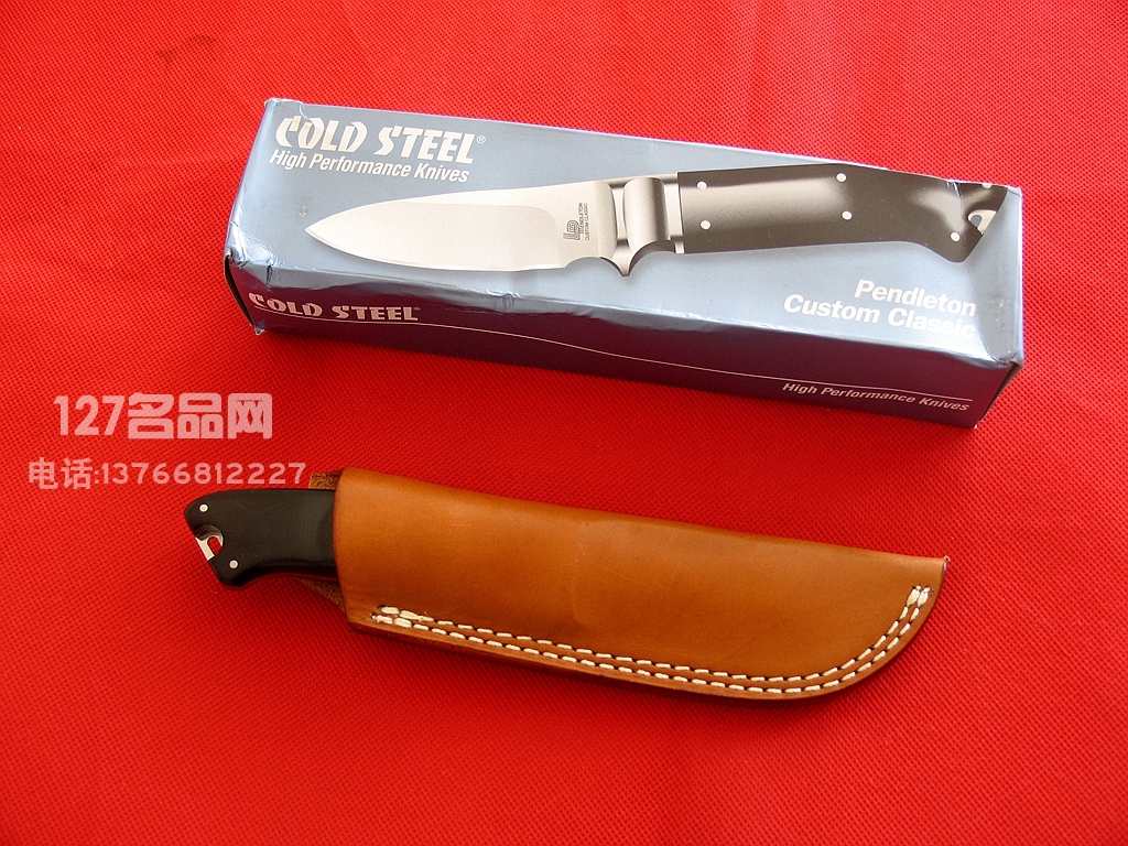 美国冷钢Cold Steel 60SPH彭德尔顿定制版猎刀 经典三美钢