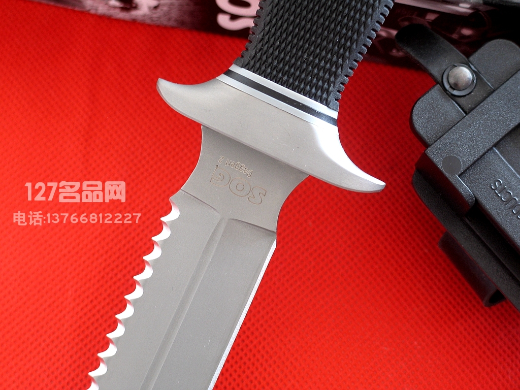 美国SOG 哨格D26B双刃直刀 索格战斗刀 世界名刀
