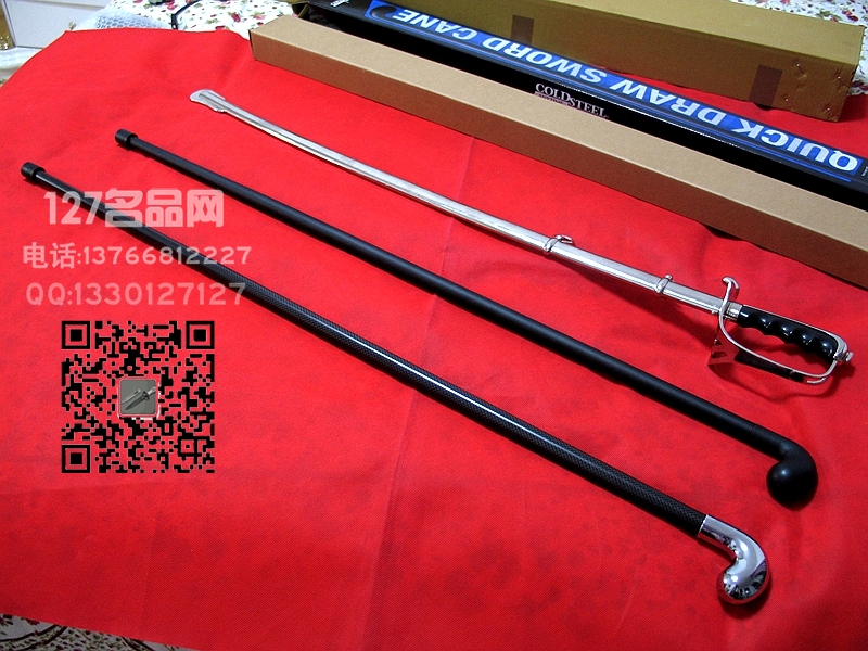 美国冷钢Coldsteel 88SCFAP碳纤维柄手杖剑127名品