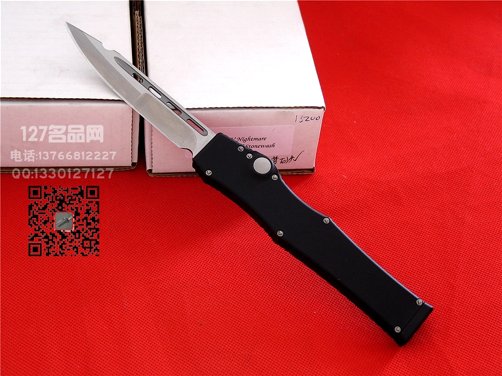 美国微技术MICROTECH V OTF剑标 噩梦 定制版石洗强力直跳