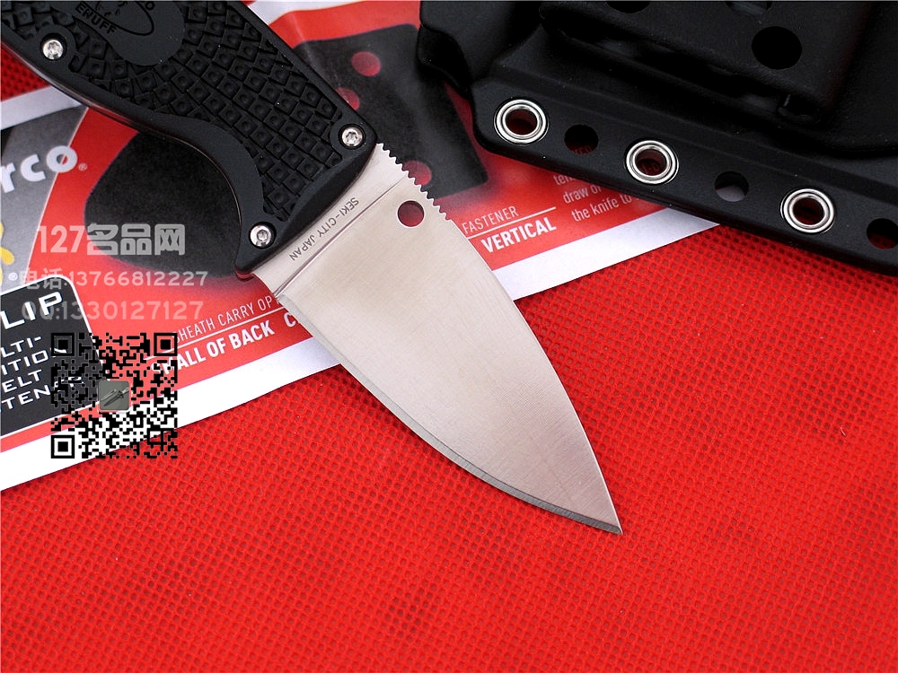 美国蜘蛛SPYDERCO FB31PBK 全刃户外小直刀