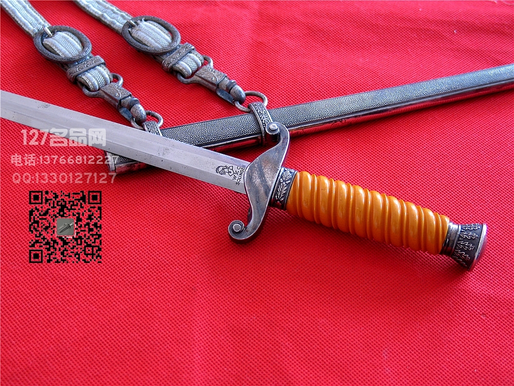 纳粹德国陆军军官佩剑带挂古董名剑127名品网