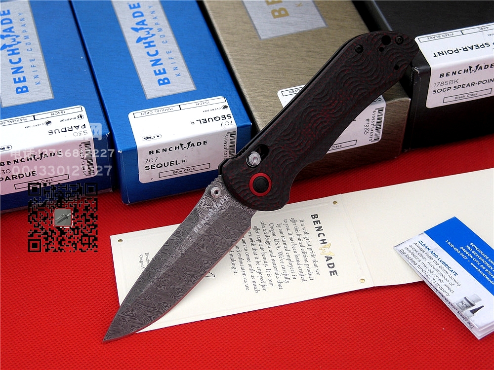 美国蝴蝶Benchmade 908-161大马士革全球限量珍藏版