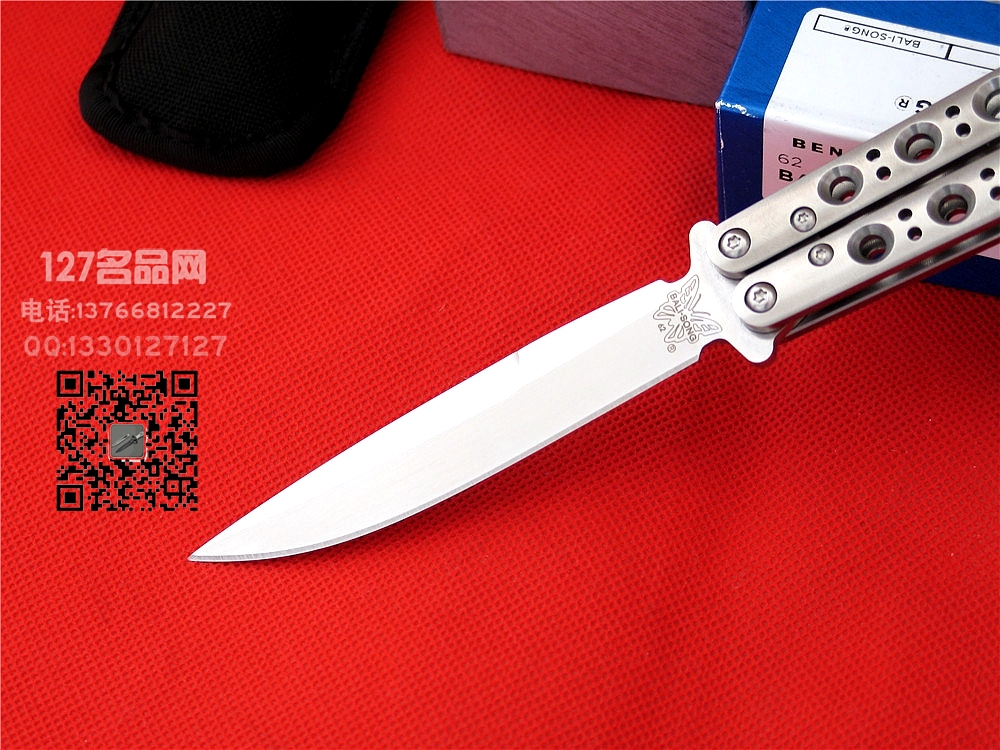 美国蝴蝶Benchmade 62甩刀D2钢 127名品网