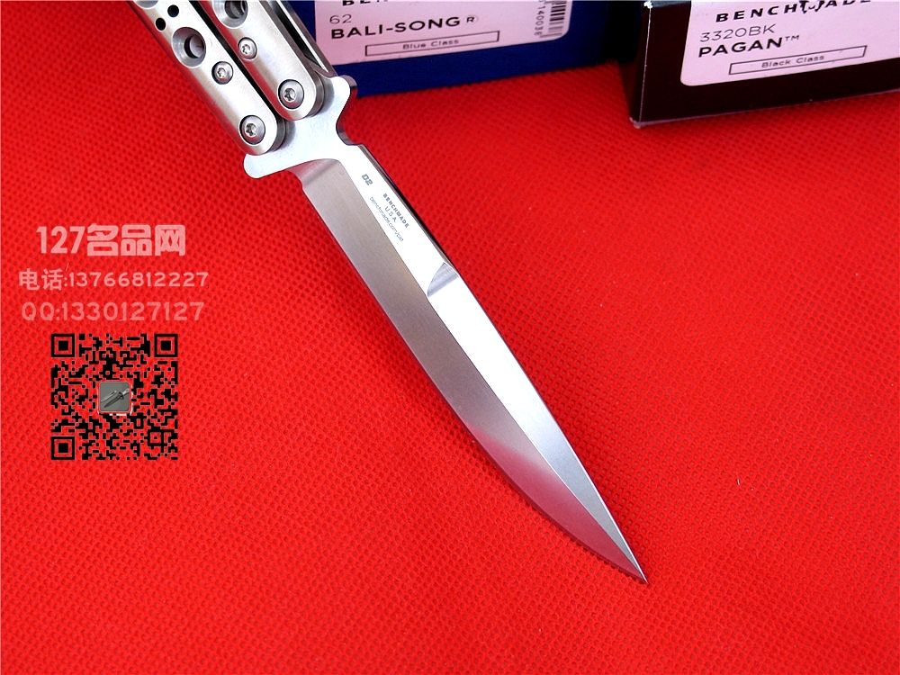 美国蝴蝶Benchmade 62甩刀D2钢 127名品网