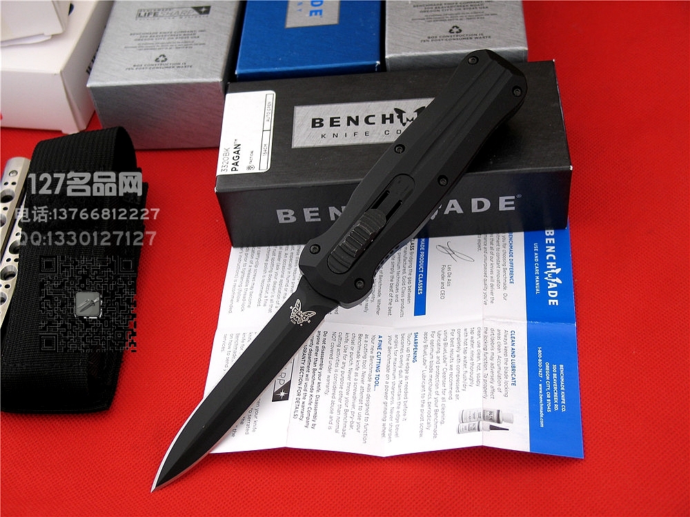 美国蝴蝶Benchmade3320BK君警专用直跳127名品网