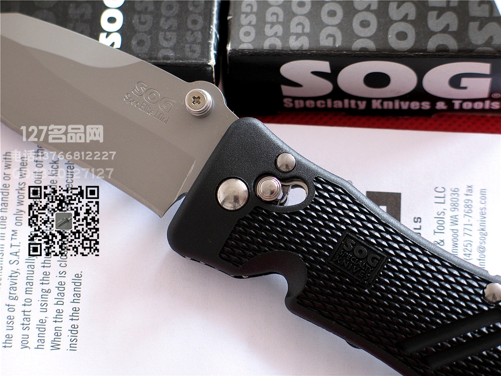 美国SOG索格SE-01精英二代迷你战术小折刀127正品名刀 