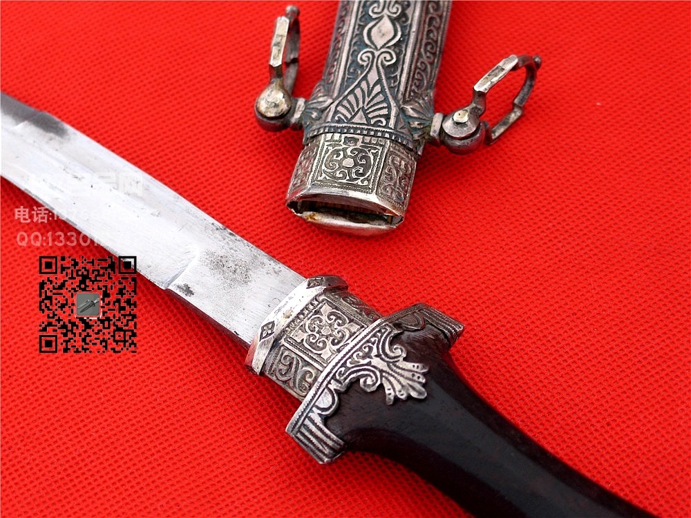 上世纪摩洛哥阿拉伯弯刀 传统匕首名刀127名网 