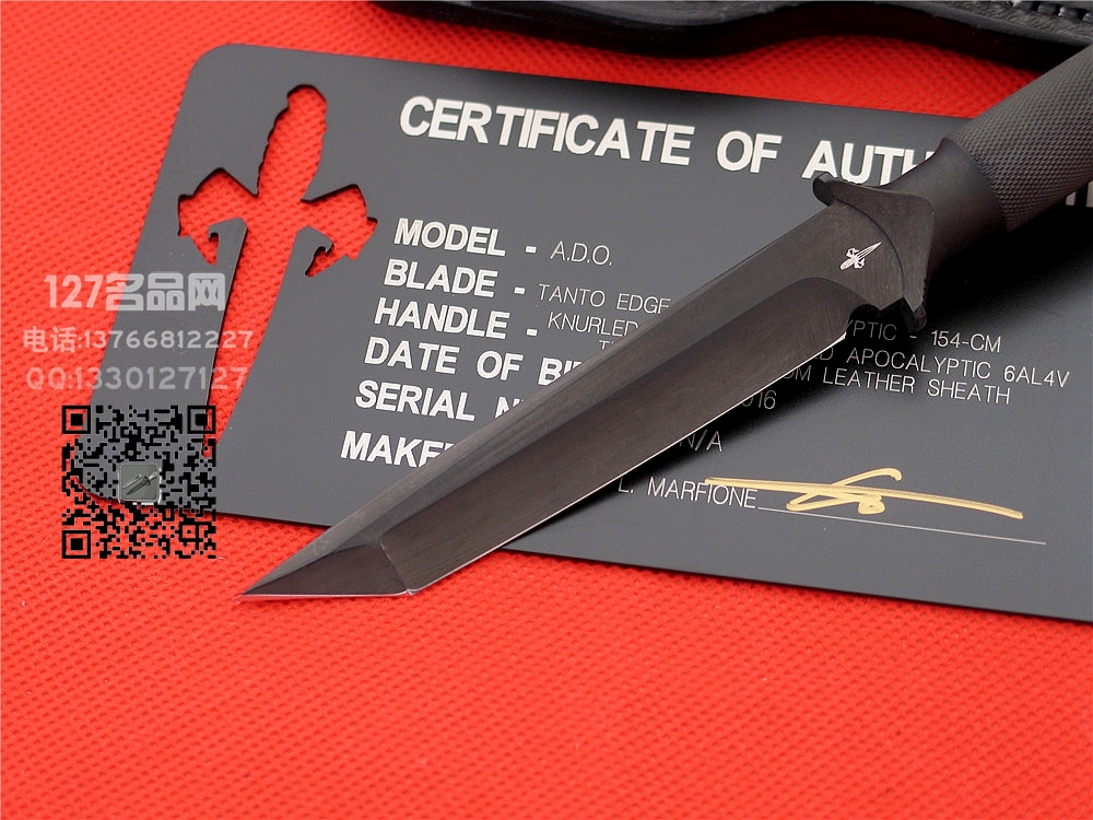 美国微技术Microtech剑标ADO一体钢战术刀 军刀127名品网