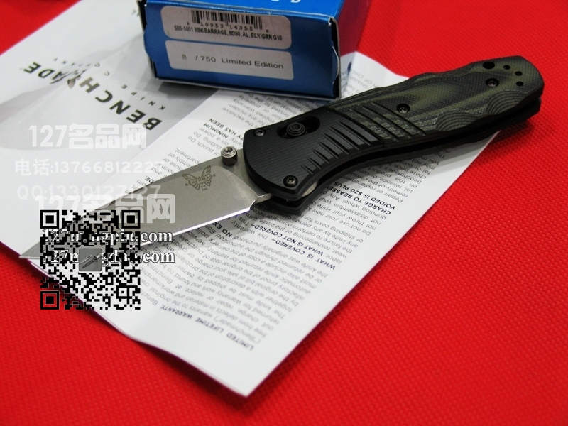 美国蝴蝶 Benchmade 586-1401特别限量版助力快开刀