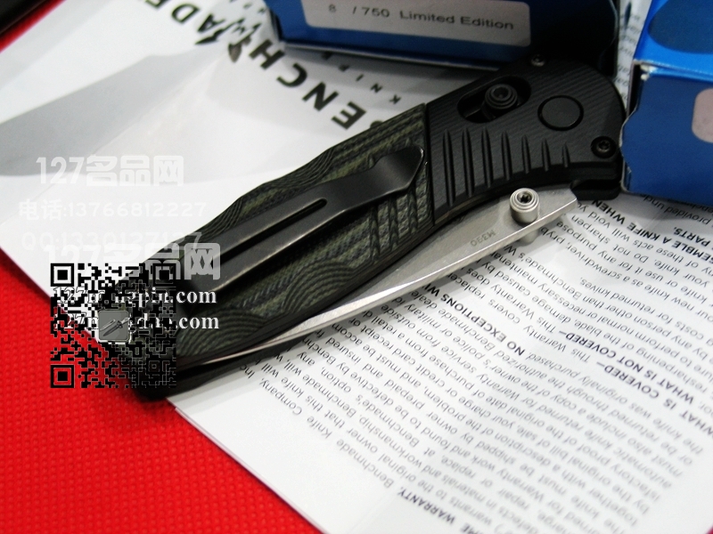 美国蝴蝶 Benchmade 586-1401特别限量版助力快开刀