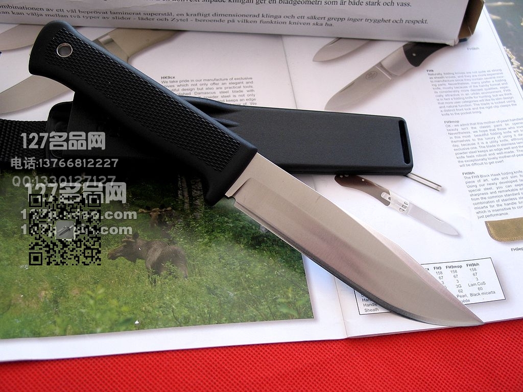 瑞典FK Fallkniven S1Z丛林博伊军刀三枚夹钢 福克尼文 名刀