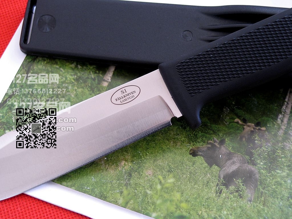 瑞典FK Fallkniven S1Z丛林博伊军刀三枚夹钢 福克尼文 名刀