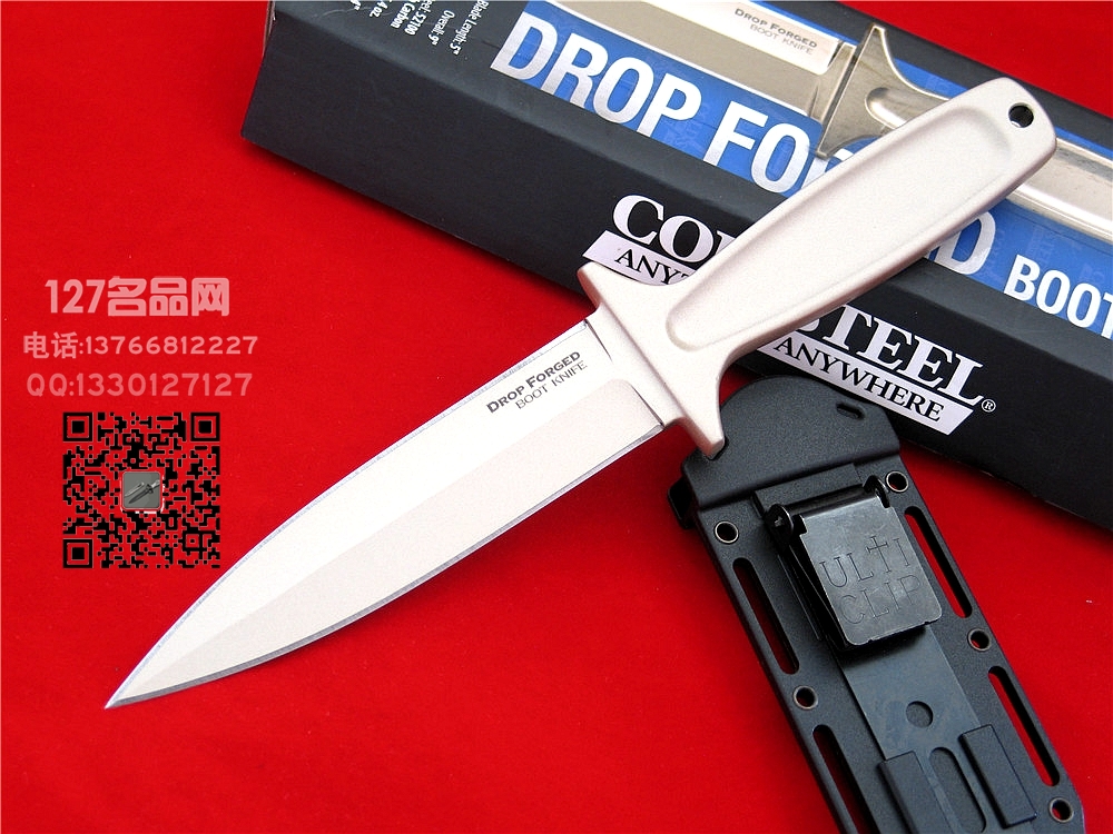 美国冷钢Cold Steel 36MB BOOT KNIFE 52100高碳钢锻造一体靴刀