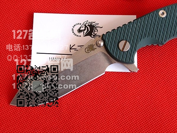 美国hinderer XM-18手工钛柄石洗折刀