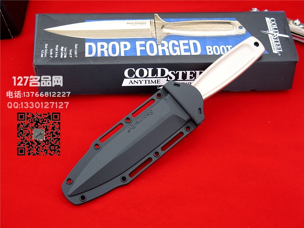 美国冷钢Cold Steel 36MB BOOT KNIFE 52100高碳钢锻造一体靴刀