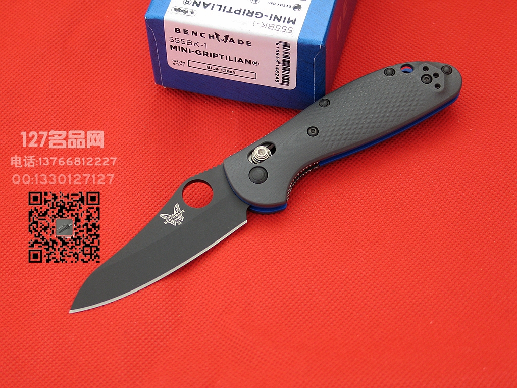 美国蝴蝶Benchmade 555BK-1迷你支配者折刀