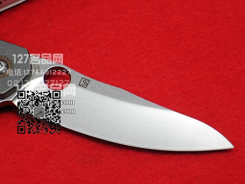 美国蜘蛛SPYDERCO C156GPBN 沙色G-10柄钛框架 石洗刃战术折刀