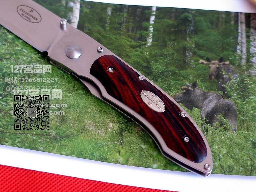 瑞典Fallkniven FK P3GC檀木柄3G钢皇家折刀 福克尼文 127名品网