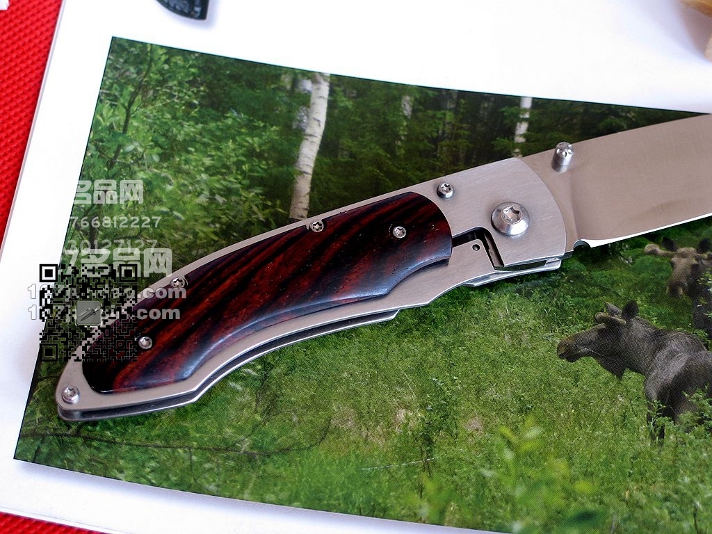 瑞典Fallkniven FK P3GC檀木柄3G钢皇家折刀 福克尼文 127名品网