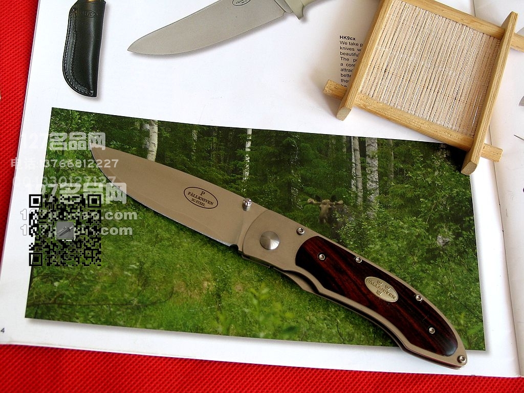 瑞典Fallkniven FK P3GC檀木柄3G钢皇家折刀 福克尼文 127名品网