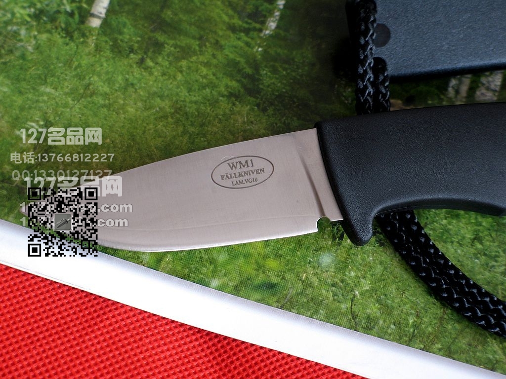 瑞典Fallkniven FK WM1Z颈刃三美夹钢手工刀 福克尼文