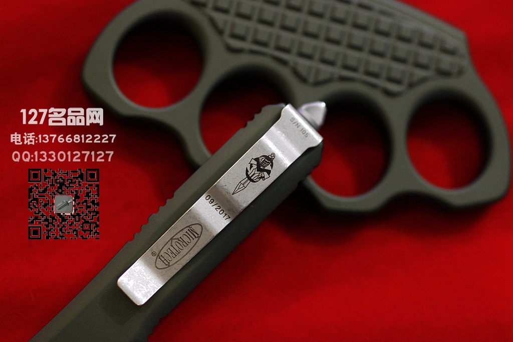 美国微技术Microtech USN限量版剃刀刃剑标 指虎套装