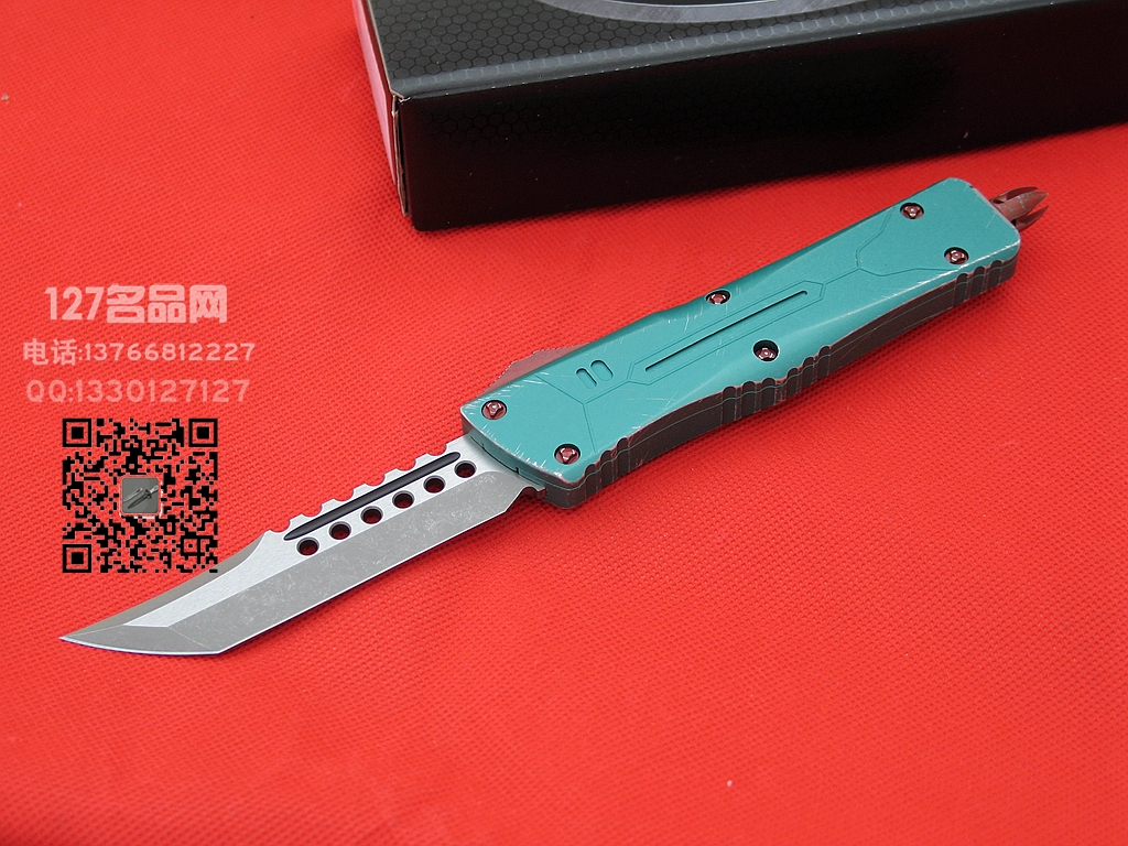 美国微技术Microtech  219-10BH 赏金猎人地狱犬大龙 天启缎面