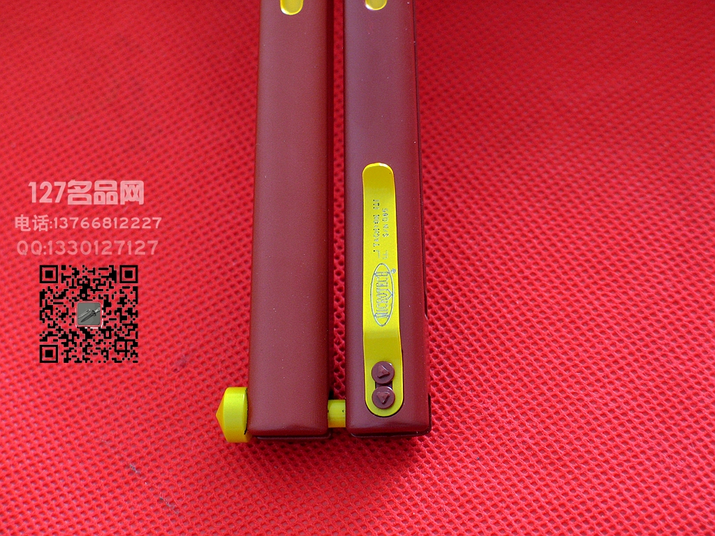 美国微技MICROTECH微技术173-1FL 限量版红黄色蝴蝶刀 