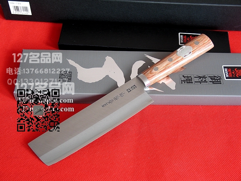 日本Kanetsune 关兼常 KC-149厨刀 Shiro2高碳钢夹钢 压缩木手柄