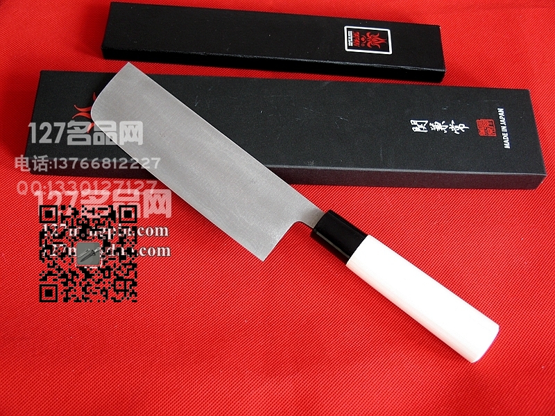 日本关兼常 KC-521薄叶 大马士革钢厨刀