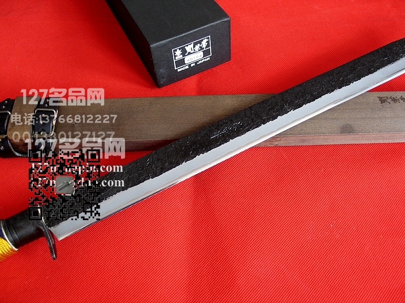 Kanetsune关兼常 KB-154大型手工刀 白紙钢象木柄  