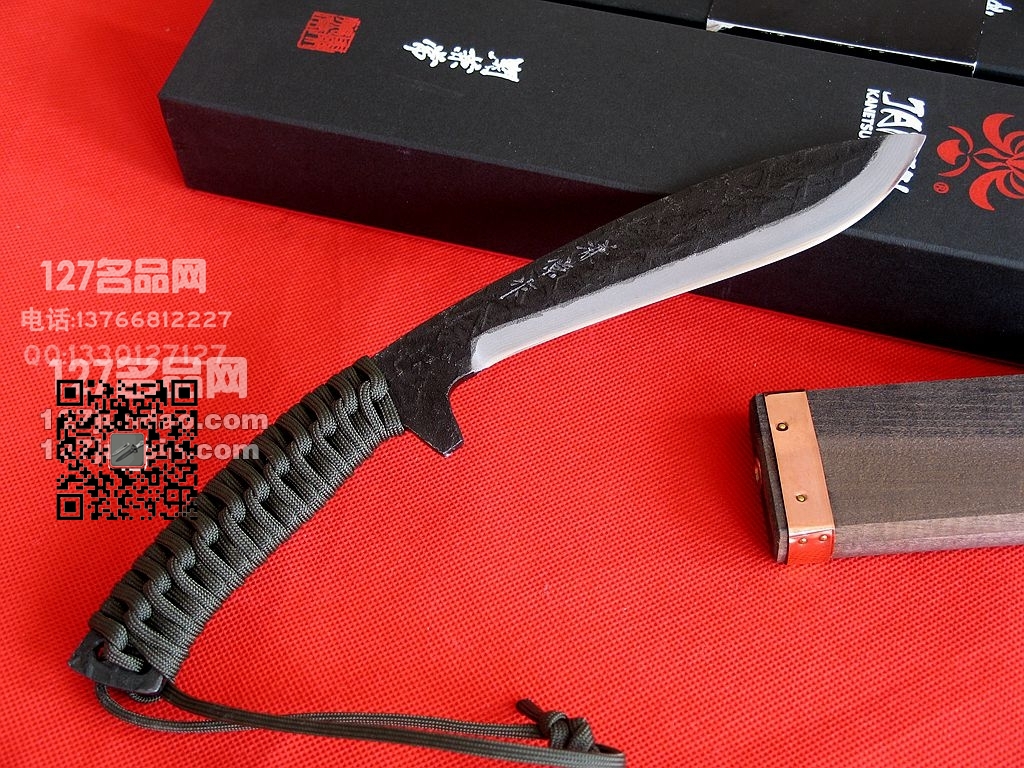 Kanetsune关兼常KB-212遊 伞绳柄小狗腿 日本刀 127名品网