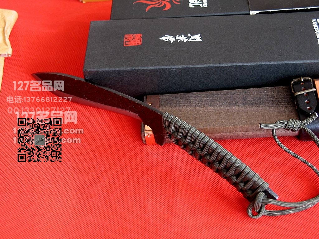 Kanetsune关兼常KB-212遊 伞绳柄小狗腿 日本刀 127名品网