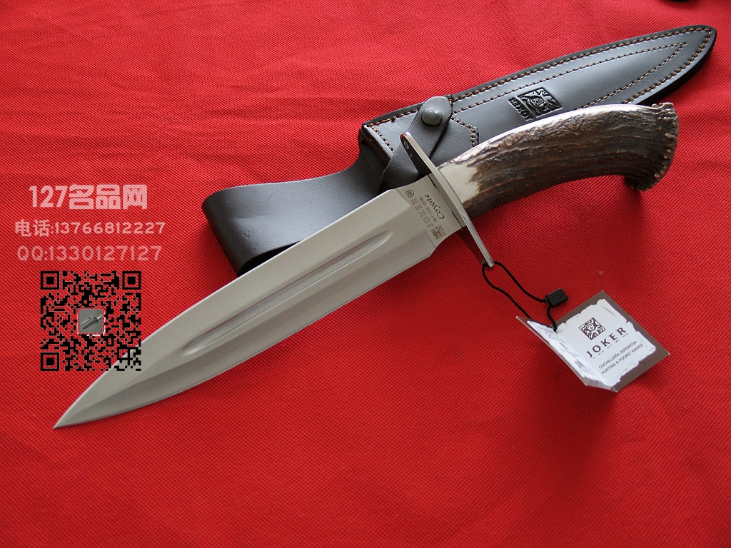 Muela西班牙鹿牌CN-07巴蒂斯手工双刃刀 狩猎刀