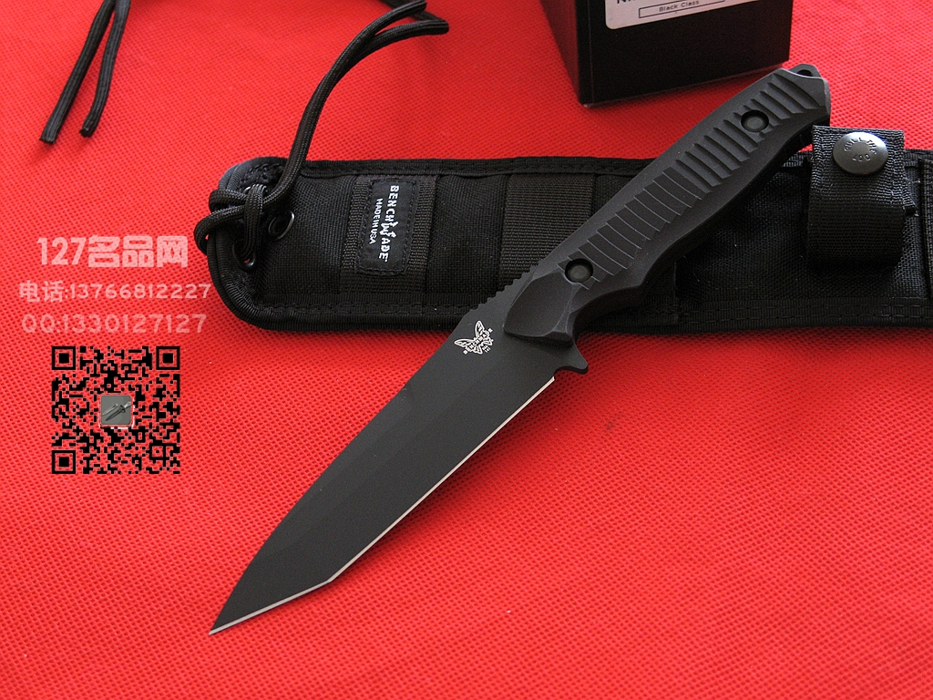 美国蝴蝶BENCHMADE 141BK猎虎黑色柄 127名品